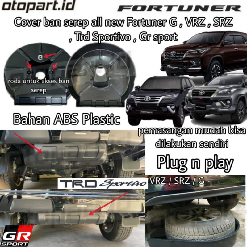 cover ban serep all new fortuner gr sport trd sportivo vrz srz G