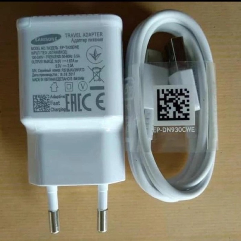 Travel Charger Casan Samsung Fast Charging With Type C S8 S8+ S9 S9+ S10 S10+ Note 8 Note 9 Note 10