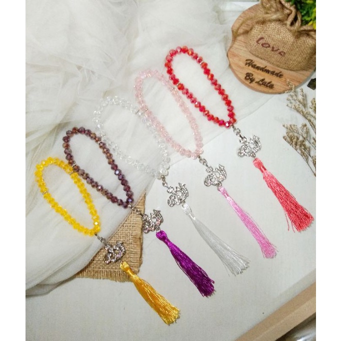 Tasbih kristal lafadz ALLAH / tasbih 99 full crystal / tasbih lamaran cantik