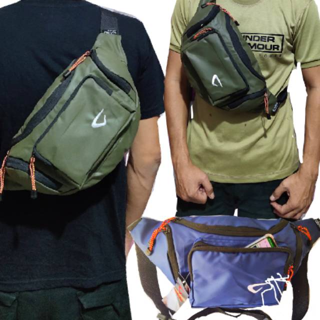 Tas selempang waistbag - waist bag pinggang  crossbody distro murah