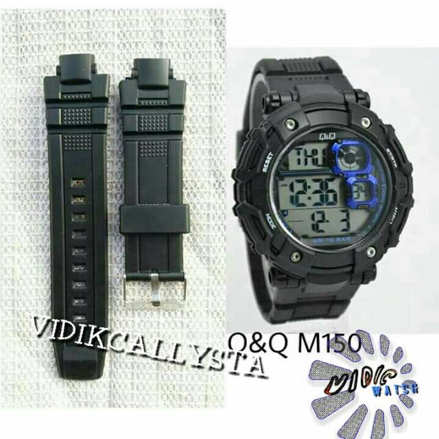 TALI JAM TANGAN QNQ Q&amp;Q QQ M150 M-150 M 150 RUBBER