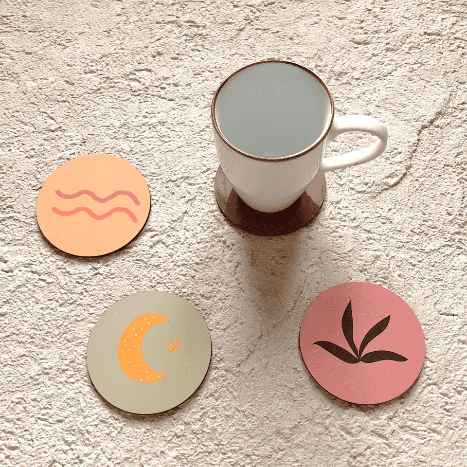 Coaster Custom Tatakan Gelas Tatakan Minuman Wooden Coaster Custom Tatakan Gelas Tatakan Minuman Wooden
