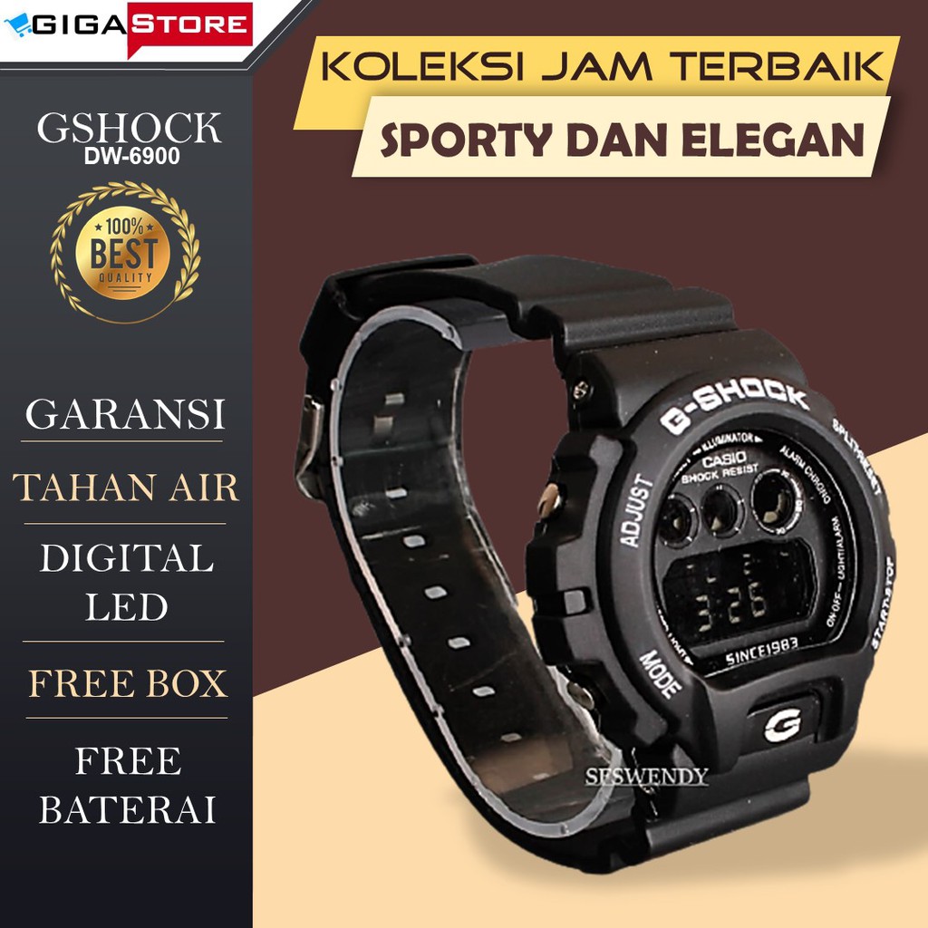 Jam Tangan Pria G Shock Casio G Shock DW 6900 Digital Led Tahan Anti Air Laki Cowo Anak Anak Murah