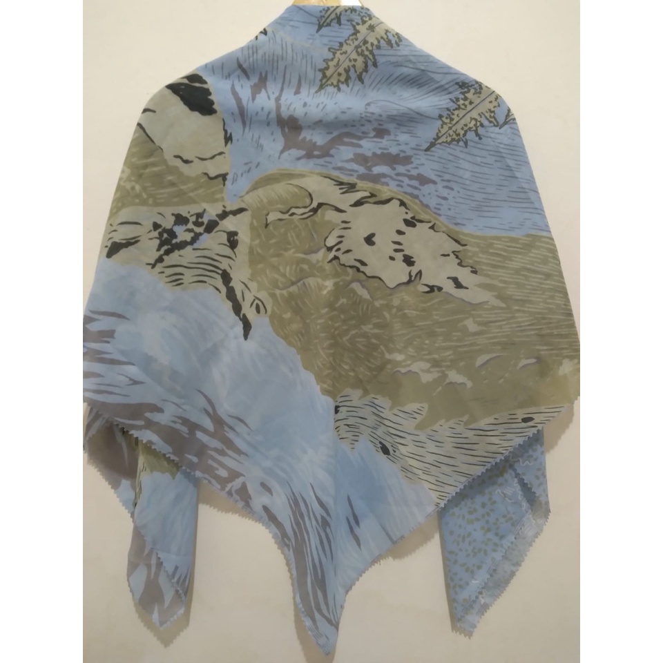 [ Promo COD ] Jilbab Motif, Kerudung Voal Motif Premium , Jilbab Segiempat Art , Hijab Square Diskon-B025