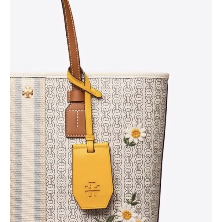 Tory Burch Gemini Link Canvas Tote Bag