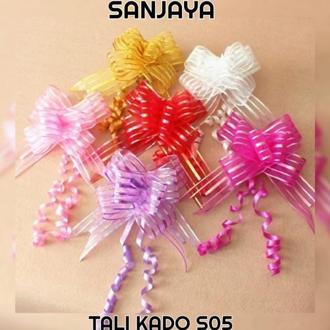 

Premium Product!!! Pita Tarik Pita Kado Pita Serut Garis Transparan Tali Kado S05 3Cm - Paling Dicari