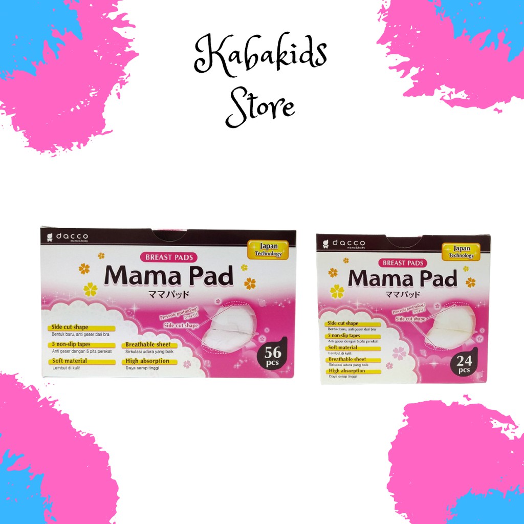 Mamapad Breastpad Dacco Mama Pad Penyerap Asi isi 24 dan 56