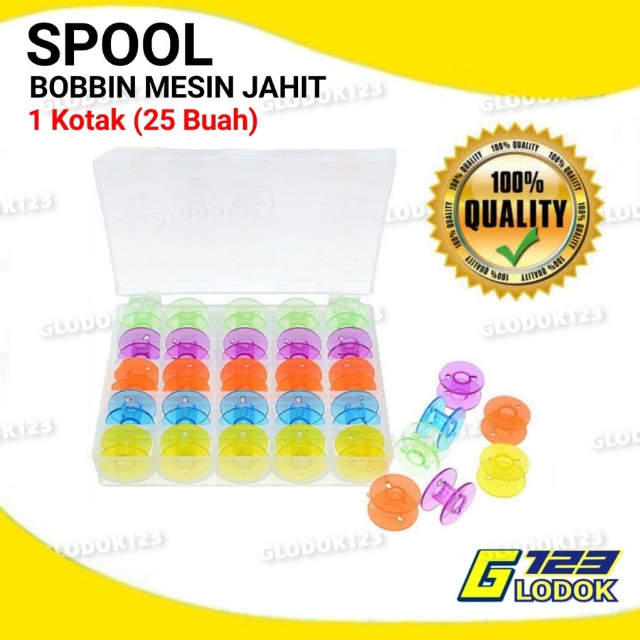 Bobbins  Spool  Bobbin Plastik Warna Warni Mesin jahit Portable