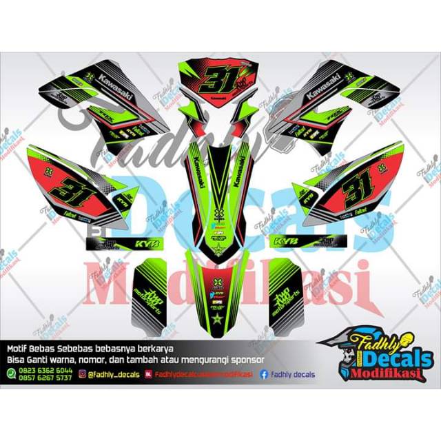 Decal klx 150 keren