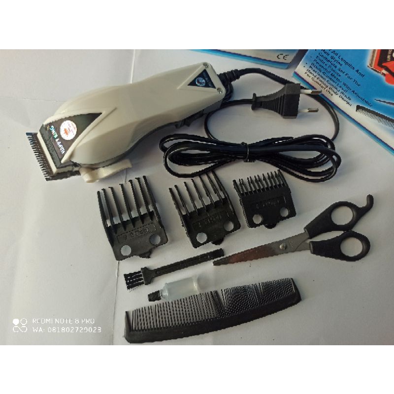 Mesin Alat Cukur Rambut Listrik Terbaik Happy King Hk-900 Putih - Potong Pangkas Hair Clipper