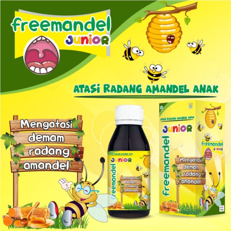 Madu Freemandel Madu Amandel Herbal Radang Tenggorokan