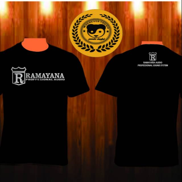 Kaos jaket hoodie ziper Ramayana Audio sound system