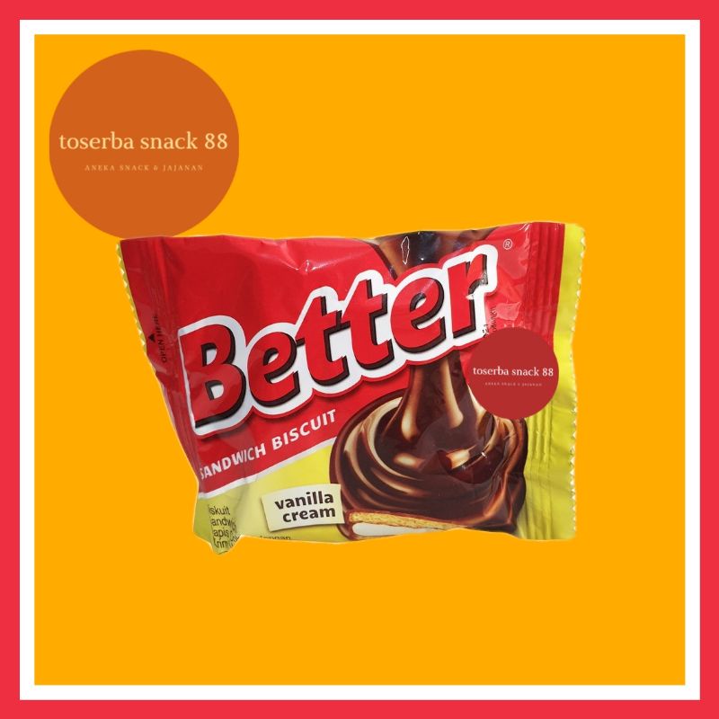 

BETTER/Sandwich Biscuit Vanilla Cream (22 gram)