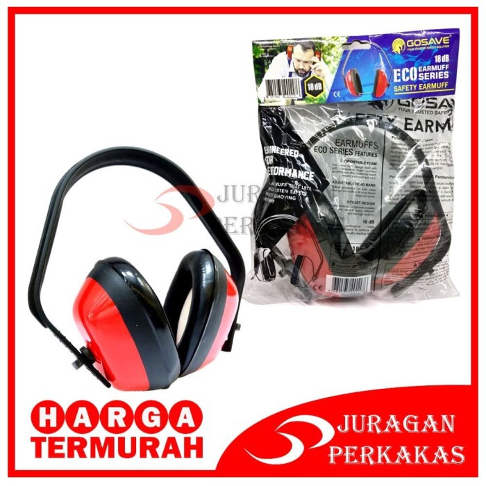 GOSAVE ECO EAR MUFF 18 DB SAFETY EARMUFF PLASTIK PELINDUNG TELINGA