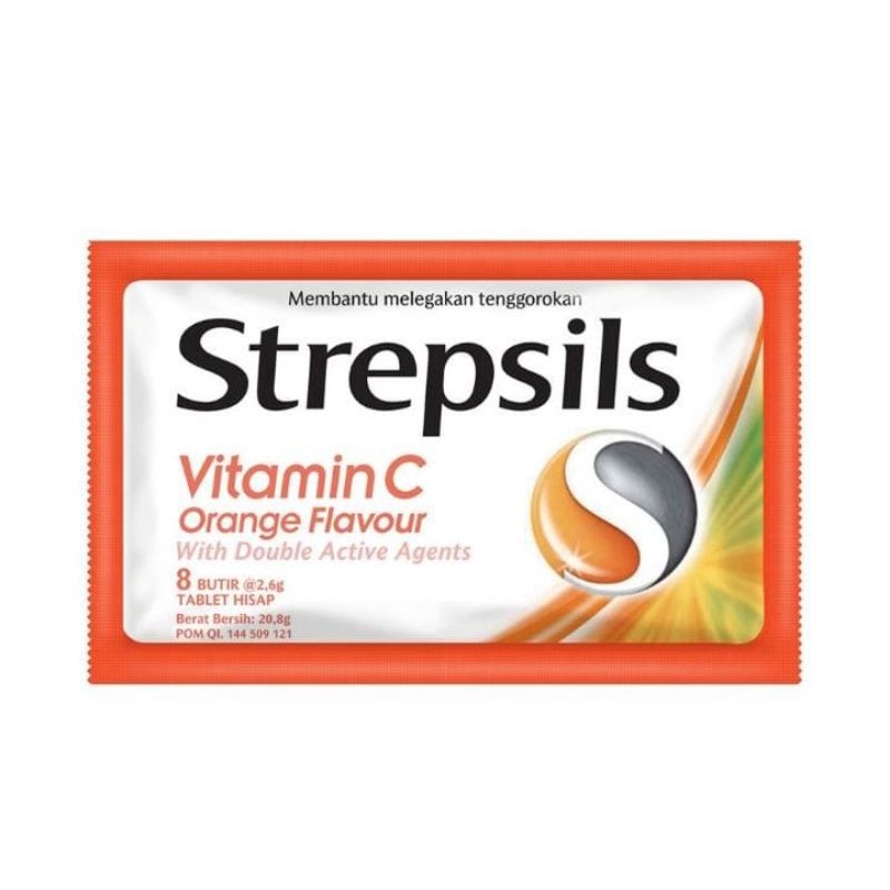 

Strepsils Permen Pelega Tenggorokan Vitamin C Jeruk 20,8 g