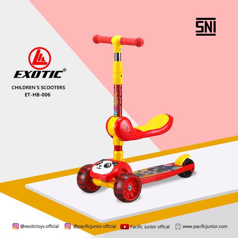 Skuter Anak Exotic HB 006 206 207 Musik HB006 HB206 HB207 Pacific Sekuter Otopet Otoped Scooter