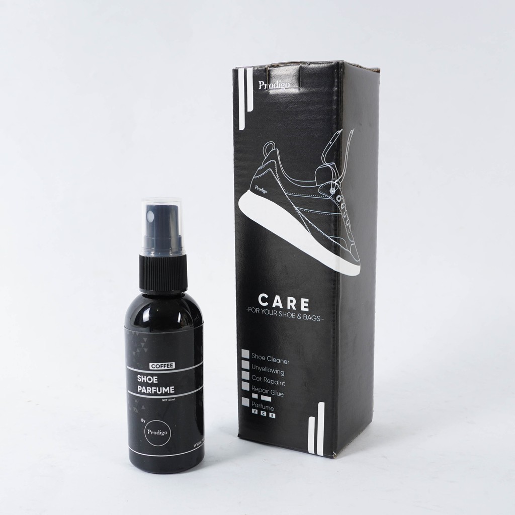 Prodigo - Shoe cleaner Care Pembersih 100ml dan Pengharum Sepatu 60ml-Parfume-Coffee