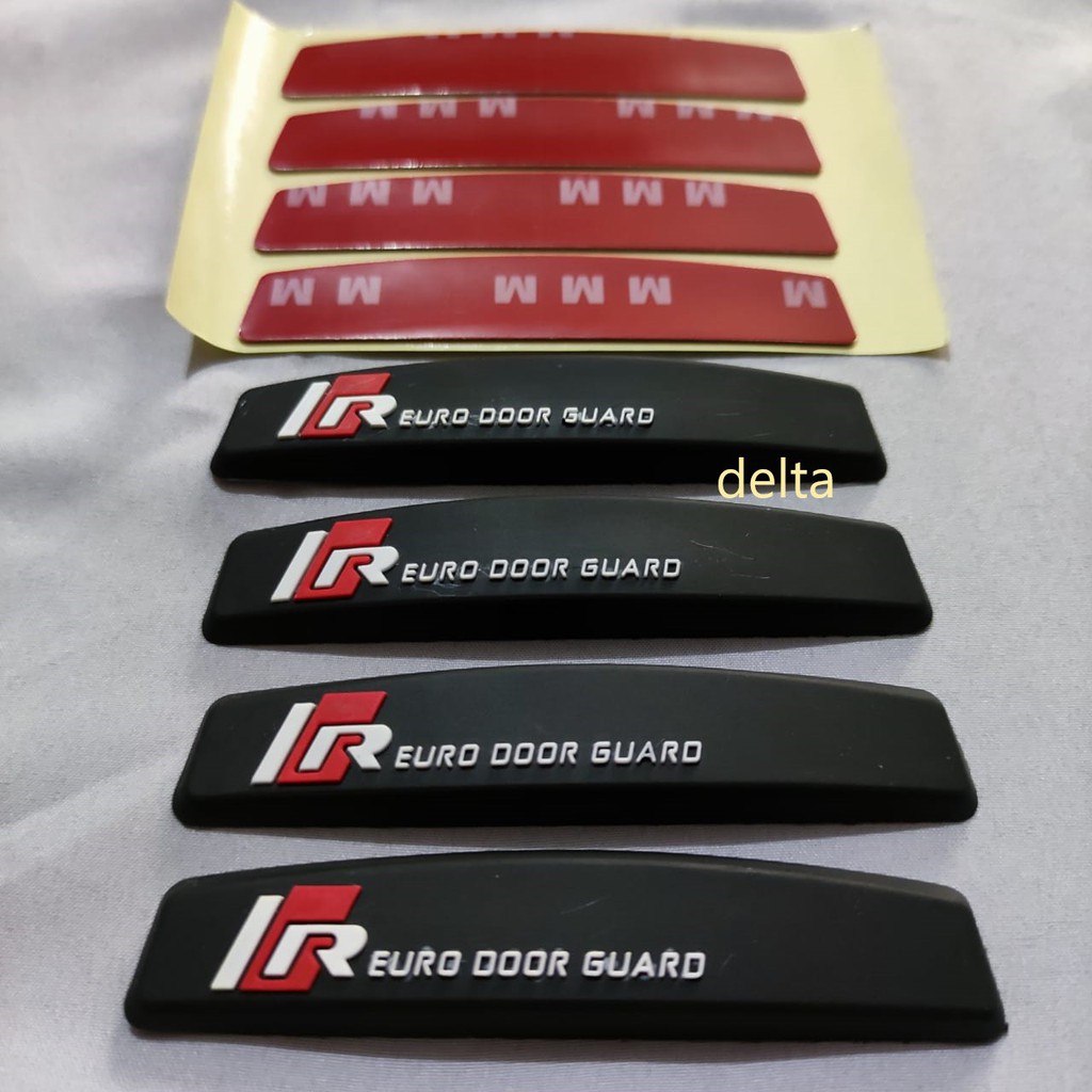 Door Guard karet/pelindung pintu mobil Tulisan timbul bukan sablon