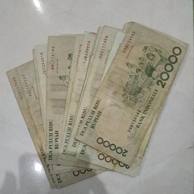 Uang kuno 20rb 20000 rupiah 20.000 rupiah ki hajar dewantara tahun 1998 uang kuno asli