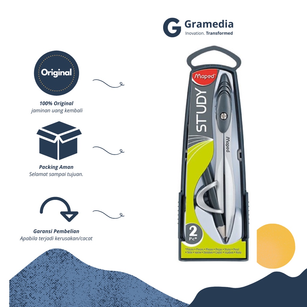 

Gramedia Cikupa - MAPED STUDY COMPASS WITH MECHANICAL PENCIL