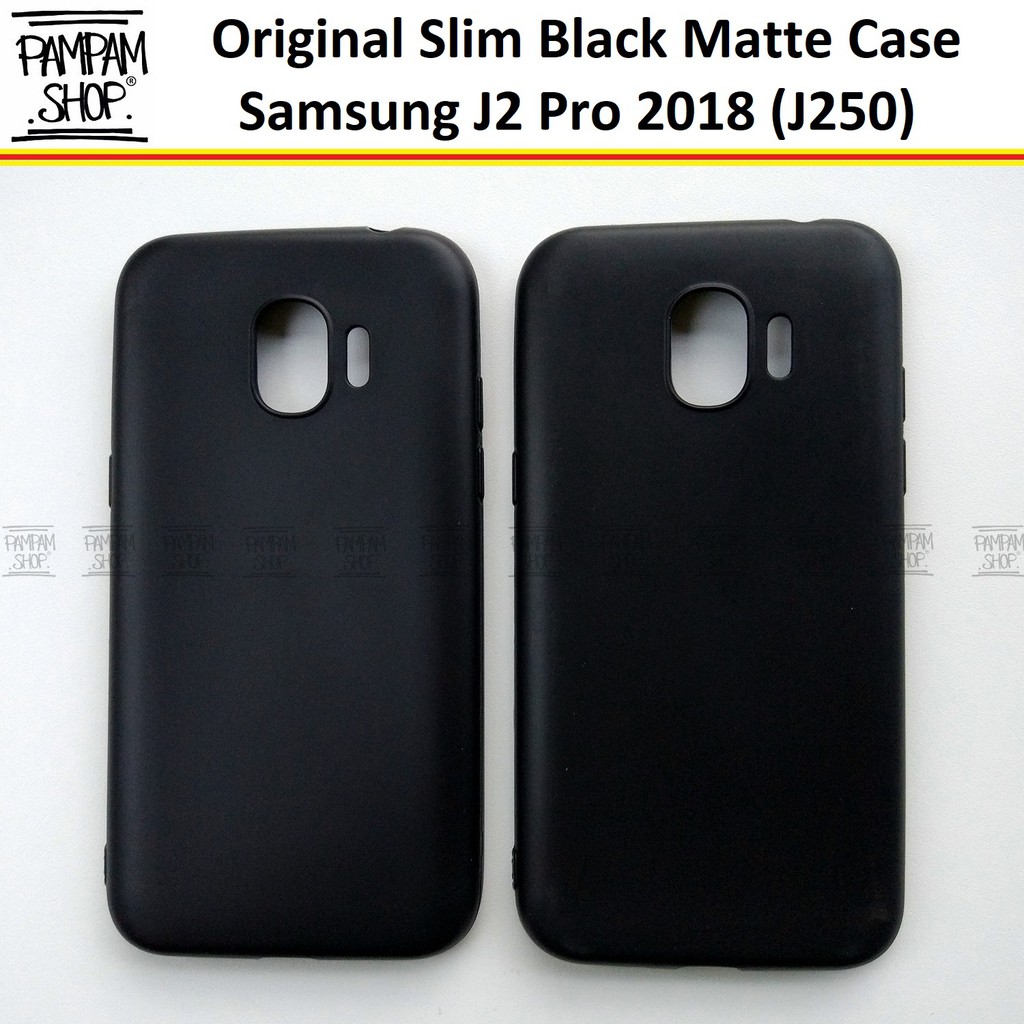 Soft Case Slim Black Matte Samsung J2 Pro 2018 J250 Ultrathin Ultra Thin Silikon Blackmatte Softcase