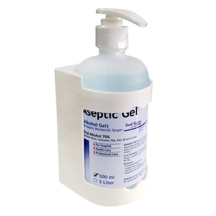 Wall Bracket Tempel Dinding Untuk Hand Sanitizer Dan Sabun Cuci Tangan 500 Ml Antiseptic Bracketcp