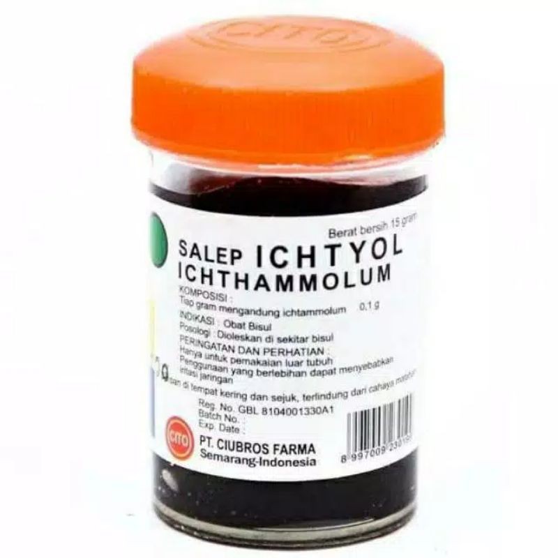 Salep Ichtyol 15 Gr CITO - Salep Bisul Salep Hitam Ichtiyol