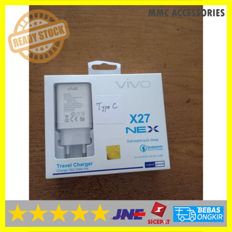 TRAVEL CHARGER VIVO TYPE C ORIGINAL FAST CHARGING USB