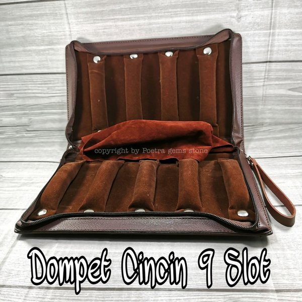 Tas Dompet Kotak Cincin Kulit Type Tas Dompet isi 9 Slot