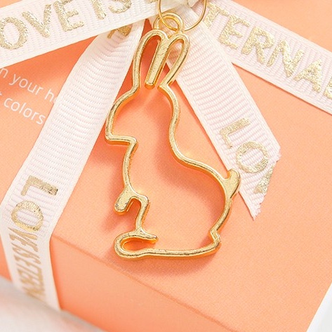 

(harga 1pcs) hangtag metal mooncake hang tag metal kue bulan hangtag rabbit hang tag kelinci