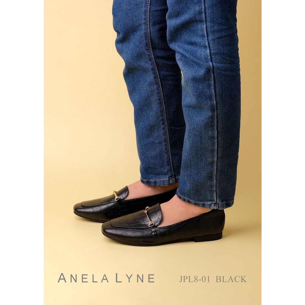 ANELA LYNE SEPATU LOAFERS LEATHER BEDELIA PL8-01 ORIGINAL