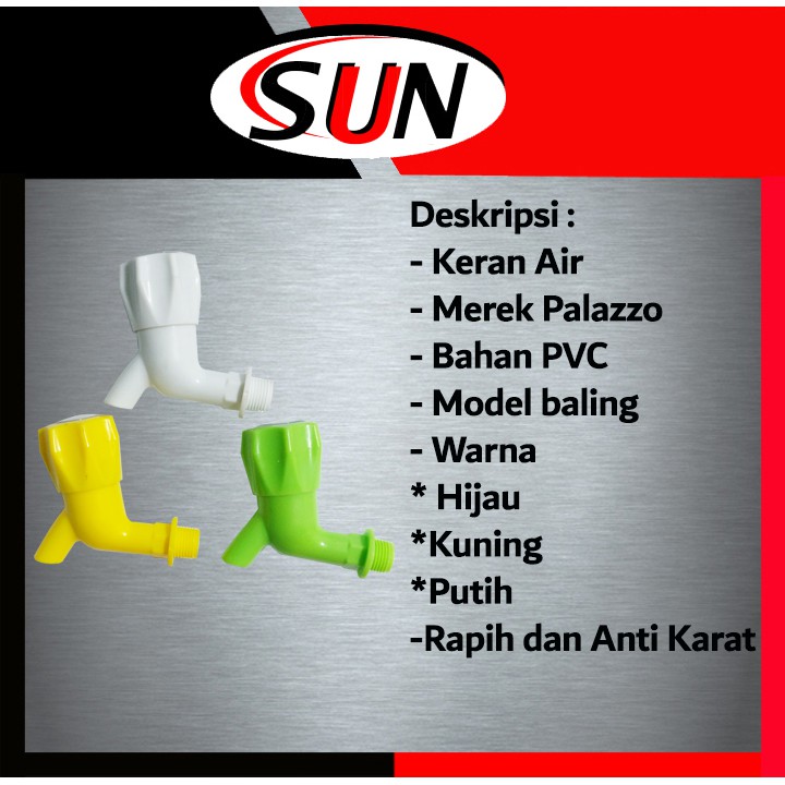 Keran Air Plastik Pvc Bulat Baling Anti Karat