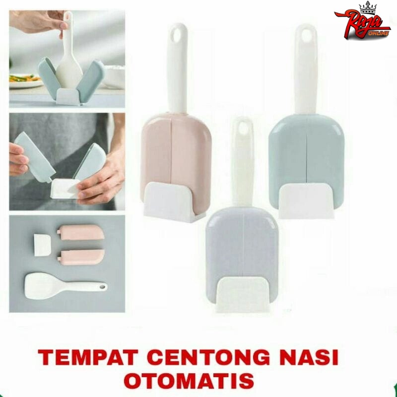 SN01- Set Centong Nasi&amp; Tempat Sendok Nasi