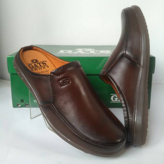 Sepatu Sandal Kulit Gats NB 0002 Coklat original
