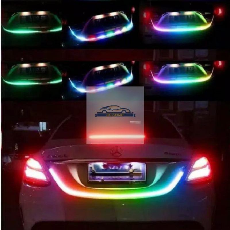 Lampu Strip DRL RGB 12V TAIL LED Lampu Bagasi Pintu Belakan Mobil Stop Sein Signal