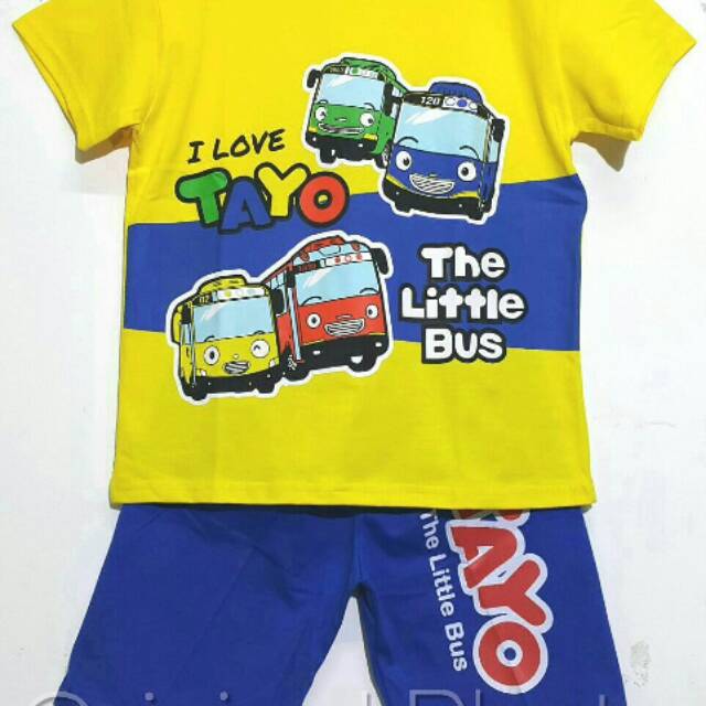 Ready setelan kaos Tayo