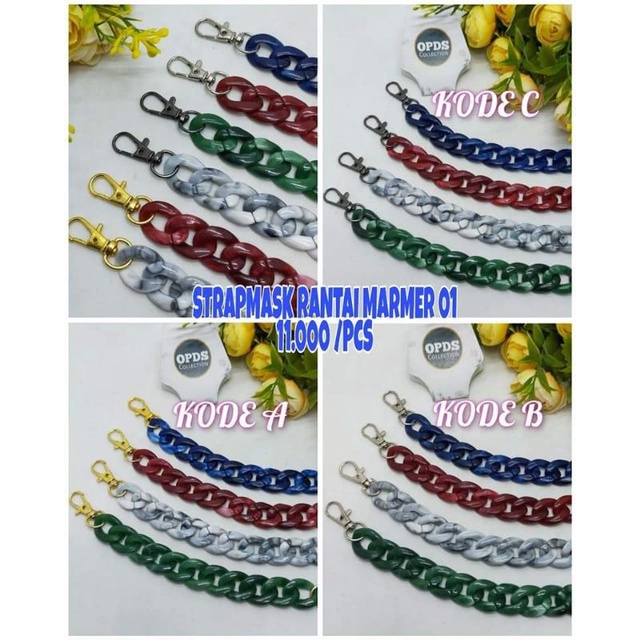 Konektor Masker Golden Chain Rantai Varian Konektor Masker Rantai Masker