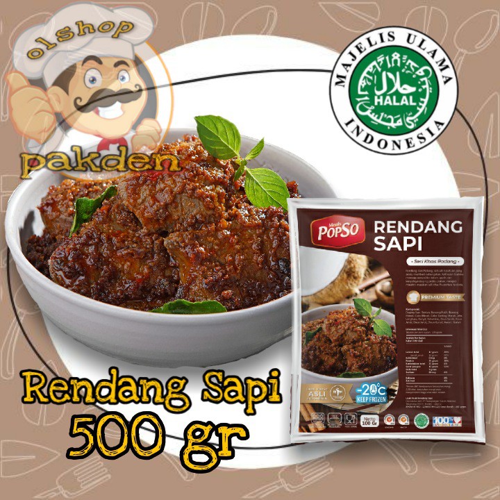 

RENDANG SAPI BY POPSO / LAUK PAUK / OLSHOP_PAKDEN