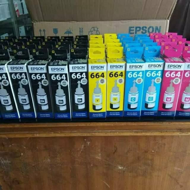 

Tinta epson 664 (B,C,M,Y) harga per botol