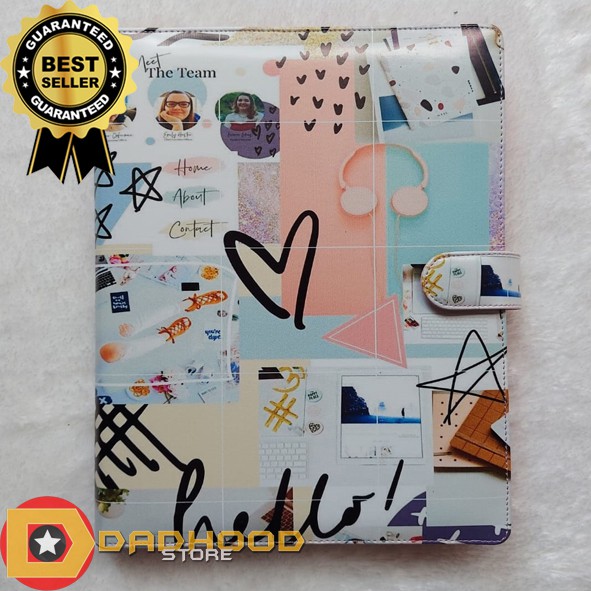 

BINDER PRINTING MOTIP AESTHETIC HELLO A5 DAN B5