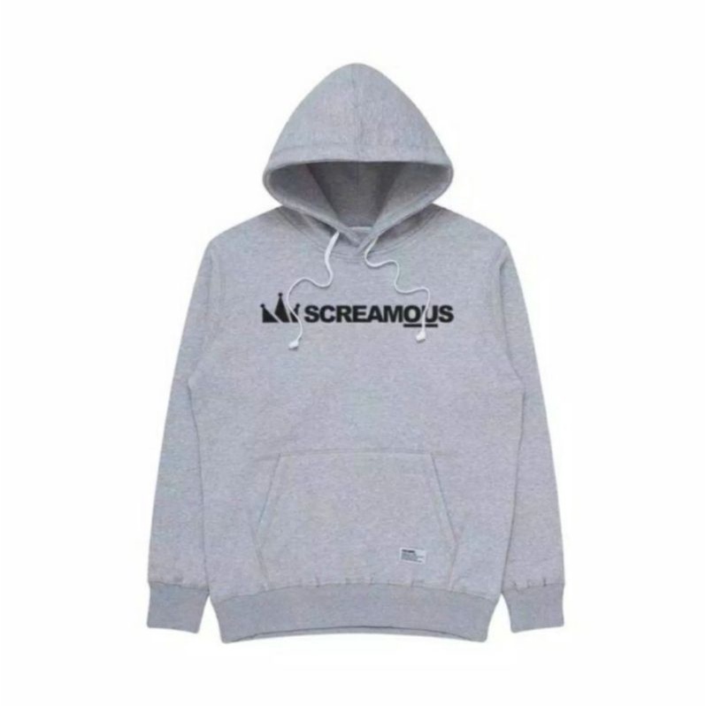 Screamous Sweater Hoodie Grey Unisex