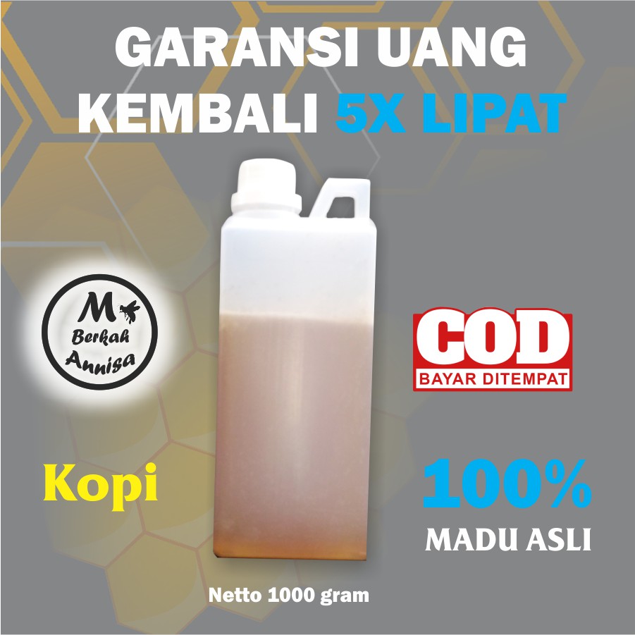 

madu murni nektar kopi netto 1 kg