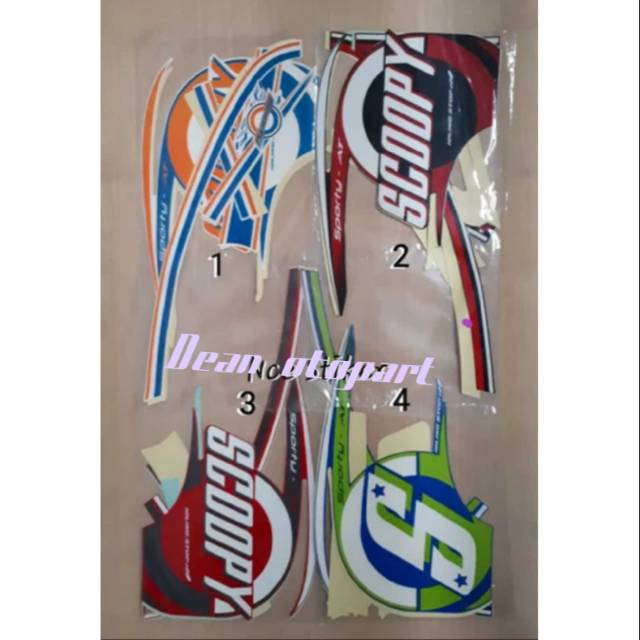 Sticker scoopy fi 2015 -strping lis body scoopy fi 2015 fi