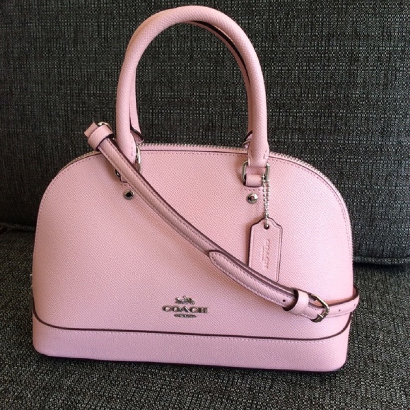 Coach Mini Sierra Satchel In Signature Leather -Pink  (27591)