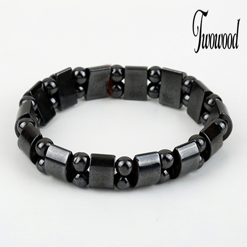 Gelang Manik-Manik Hematite Warna Hitam Untuk Pria Dan Wanita