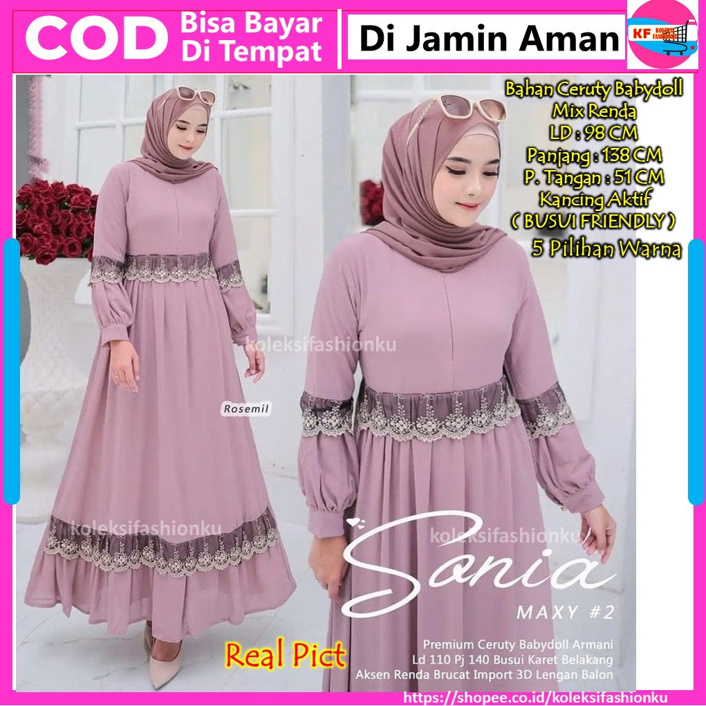 Baju Gamis Jeans Wanita Ibu Ibu Busui Terbaru 2021 Mewah Untuk Pesta Acara Resepsi Pernikahan Kondan