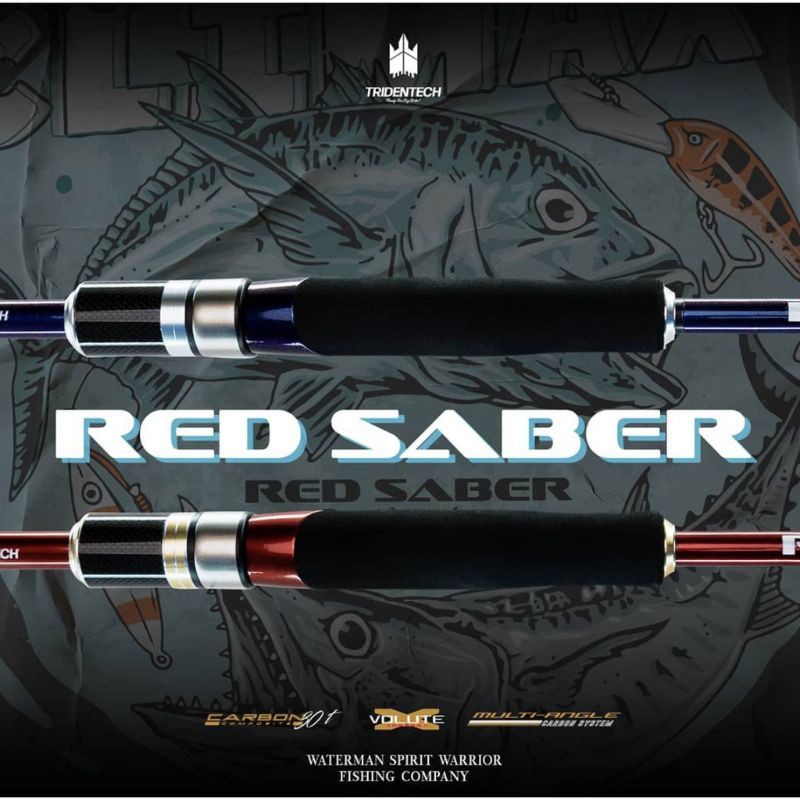 Joran/Rod TRIDENTECH RED SABER Light Cast & Jig Game