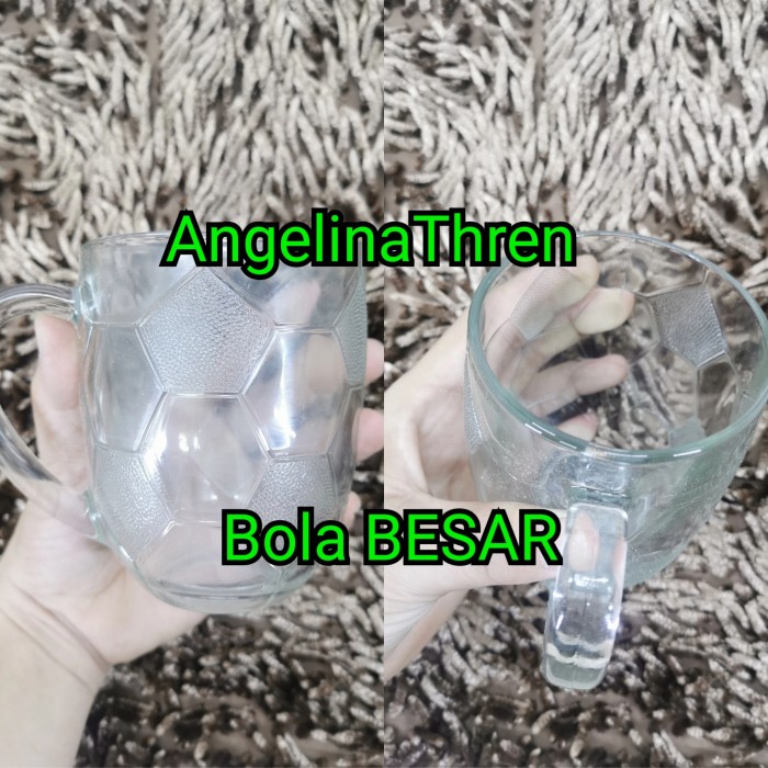 Gelas BOLA Besar isi 6PCS / BOX - GELAS KACA BENTUK BOLA