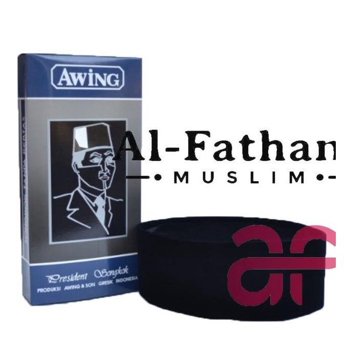 Peci AWING AC / Kopyah Songkok / Kopiah Songkok Awing / Awing Hitam