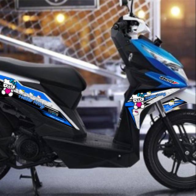 STRIPING VARIASI  STICKER LIS MOTOR  HONDA BEAT  FI  NEW ISS 